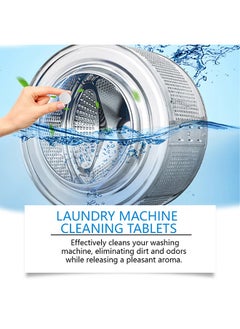 JUE-FISH 20 Pcs Washing Machine Cleaner Effervescent Tablets, Washing Machine Cleaner Descaling Agent, Deep Cleaning Tablets, Suitable For Washing Machine Cleaning, Sterilization, Dirt Removal  - Image 5