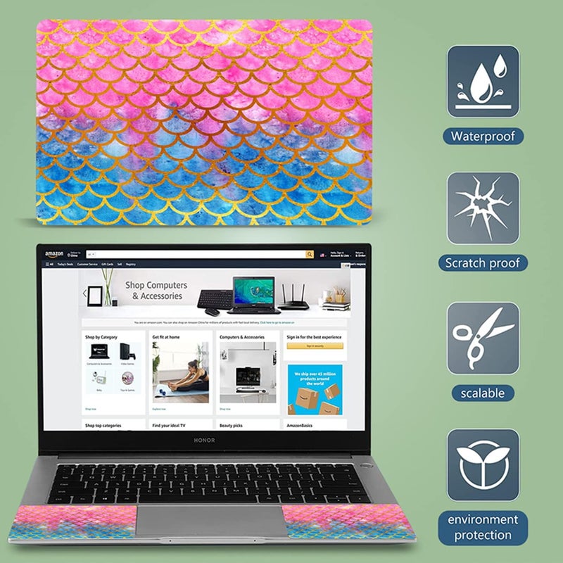 icolor Mermaid 11.6 13 13.3 14 15 15.6 inches Netbook Laptop Skin Sticker Reusable Protector Cover Case for Laptop Notebook FY-NEK-12 - Image 5