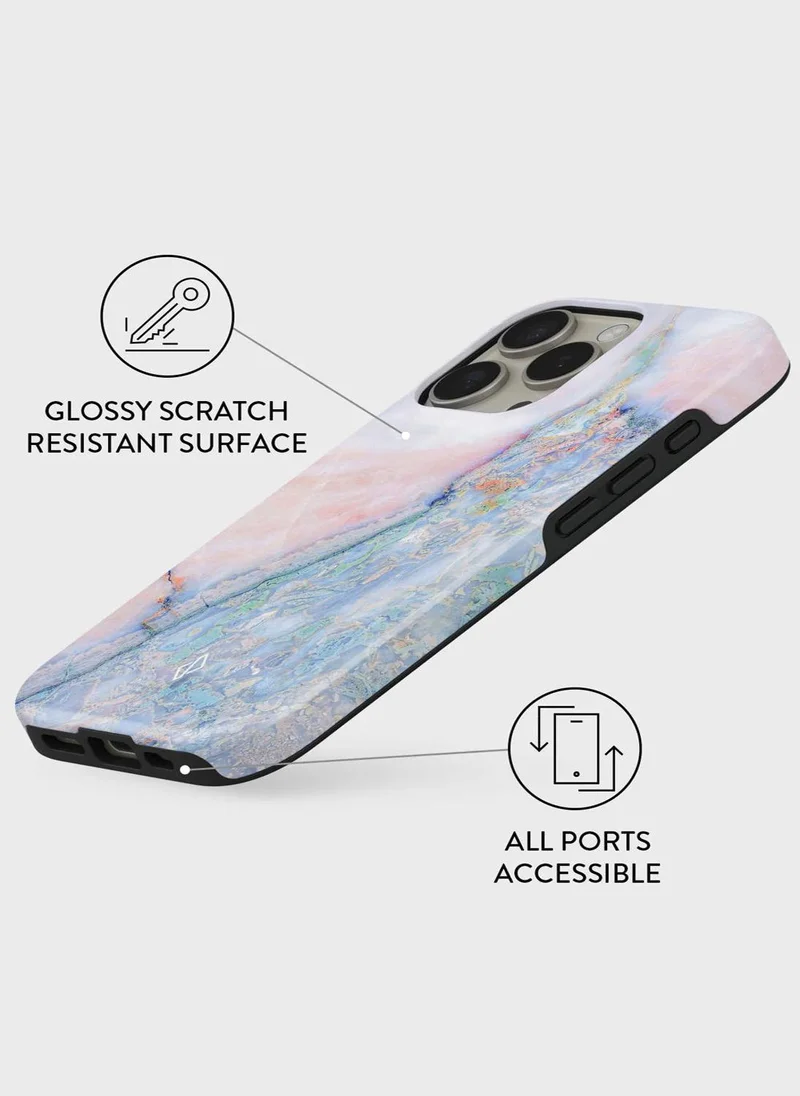 BURGA BURGA Phone Case Compatible with iPhone 16 PRO Hybrid Silicone Protective Case Holo Design Mobile Cover