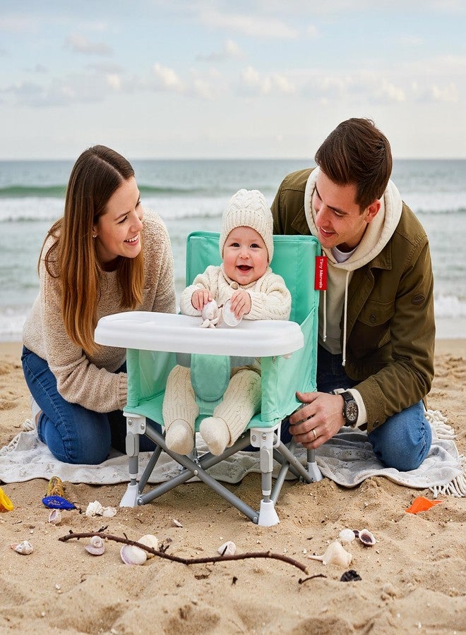Tiny Marvels Portable 3-in-1 Baby Chair – Cozy Toddler Chair, Baby Seat with Tray, Booster Seat – Compact, Foldable, Safe with Child Safety Belt Carry Bag – Perfect for Travel & Family Time - Image 2