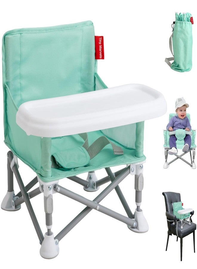 Tiny Marvels Portable 3-in-1 Baby Chair – Cozy Toddler Chair, Baby Seat with Tray, Booster Seat – Compact, Foldable, Safe with Child Safety Belt Carry Bag – Perfect for Travel & Family Time - Image 1