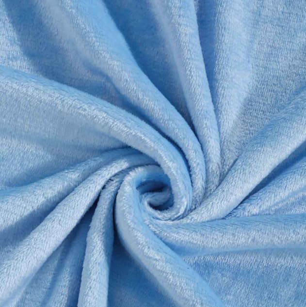 S&S Sands® Super Soft Double Bed Woollen Quilt Cover, 310TC Warm Duvet Cover, Woolen Duvet Cover/Rajai Cover/Blanket Cover/Quilt Cover King Size=90x100 Inches, Winter Blanket Cover (Sky) - Image 2