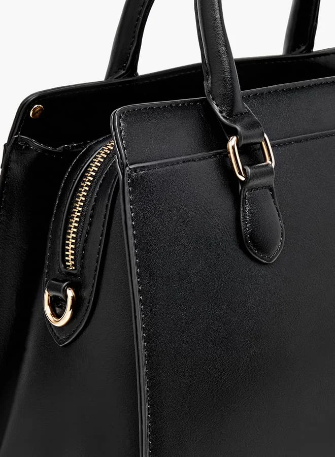 سيليست Women Quilted Tote Bag with Detachable Strap and Zip Closure