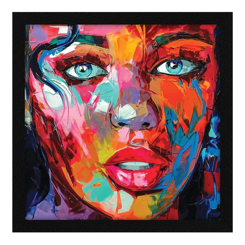 ArtX Paper Women Wall Art Multicolor Abstract 13X13 in Set of 1 AXB00327WMN
