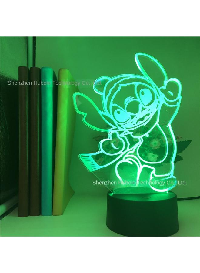 Bluejw Stitch 3d Night Light Colorful Touch Remote Control New Creative Usb Bedroom Desk Atmosphere Led Desk Lamp Gift - Image 1