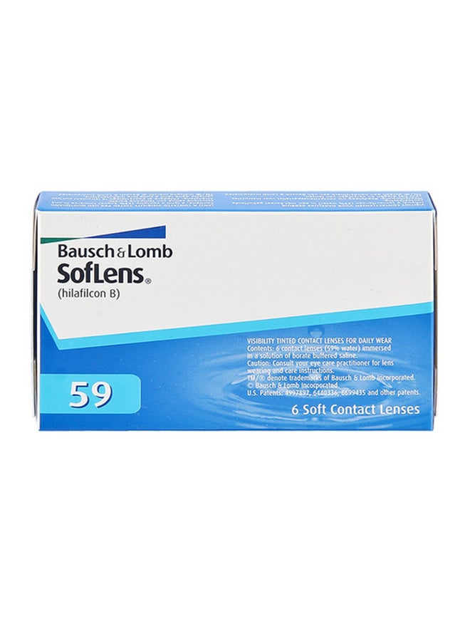 عبوة من 6 عدسات لاصقة شهرية قابلة للتخلص منها SofLens 59