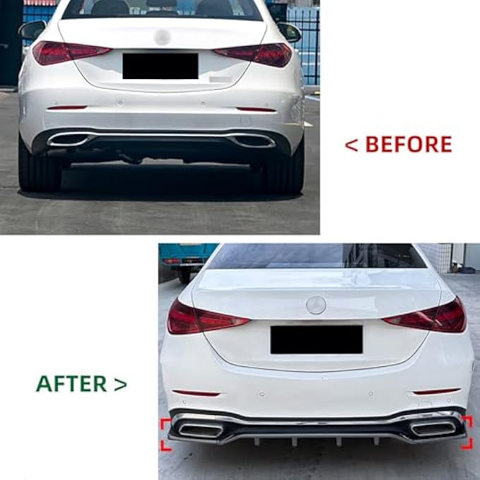 AUSMILA شفاط مؤخرة السيارة لسيارة بنز كلاس-سي W206 C200 C43 AMG 2022-2025 - Image 4