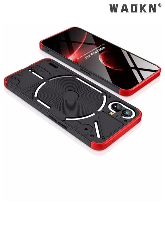 WAOKN Compatible with Nothing Phone 1 Phone Case, Hard PC Matte Back Shell Premium Slim 360 Degree Full Body Protective Shockproof Ultra Thin Cover for Nothing Phone (1) - Image 2