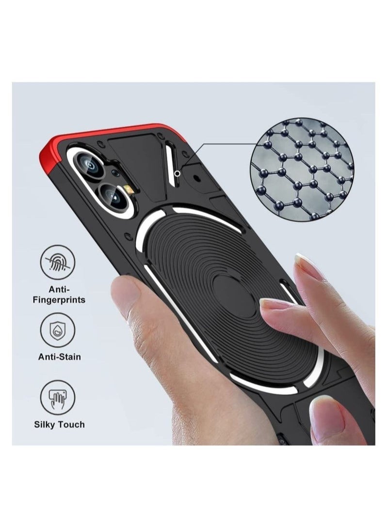 WAOKN Compatible with Nothing Phone 1 Phone Case, Hard PC Matte Back Shell Premium Slim 360 Degree Full Body Protective Shockproof Ultra Thin Cover for Nothing Phone (1) - Image 4