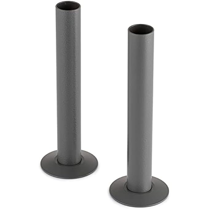 ANTHRACITE TRV THERMOSTATIC RADIATOR VALVE PIPE COVERS SLEEVES & COLLARS 18MM - Image 2