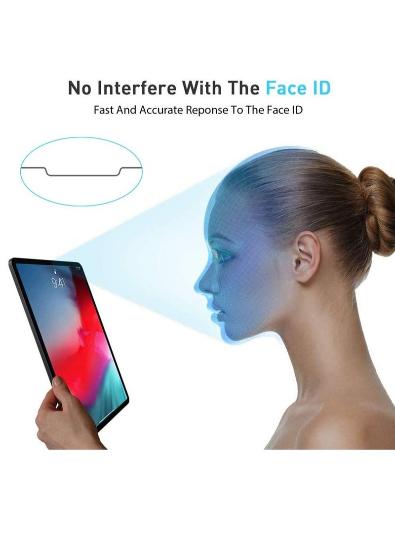 دوسالا زجاج مقوى متوافق مع واقي شاشة iPad pro (11 بوصة) واقي شاشة iPad pro 11 واقي شاشة iPad pro من الجيل الثاني ملحقات Face ID متوافق - Image 2