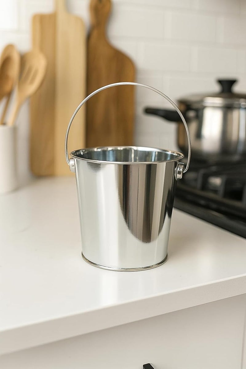 B&D stainless steel French fries serving cup 8.8 x 9 cm silver – premium fries holder for restaurants cafés home kitchens snack presentation serving cup for chips potato wedges onion rings appetizers and finger foods - Image 2