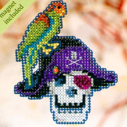 Mill Hill Irate Pirate  Fridge Magnet  Cross Stitch Kit