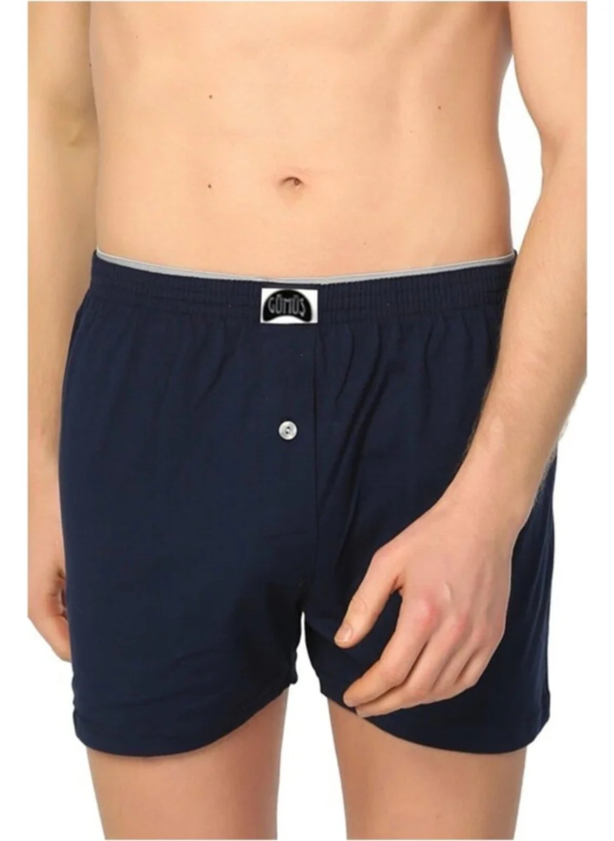 Gümüş Silver Men's Towel Waist Cotton Boxer 4020 - 6 Pieces