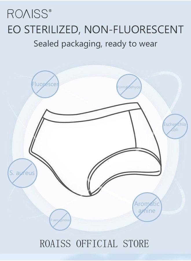 roaiss - 15 Pack Set Women's Disposable Briefs Pregnant Confinement Postpartum Sterile High Stretch Panties Mid-waist Hygiene Soft Underpants Individual Package Underwear White - Image 1