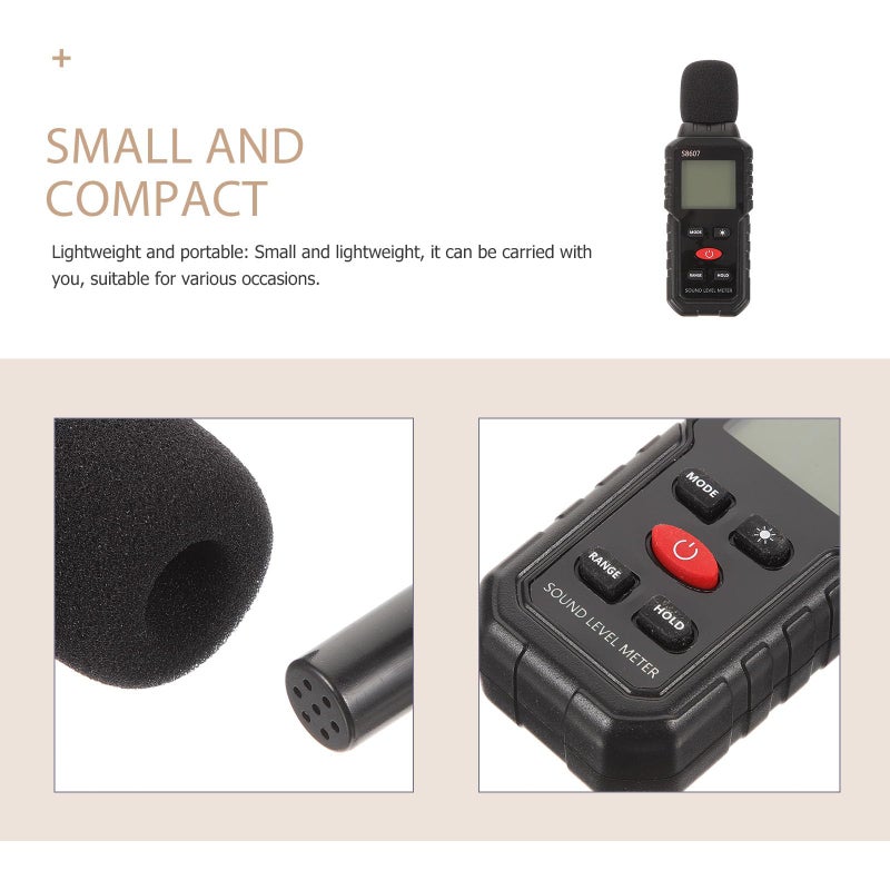Digital Sound Level Meter Decibel Tester LCD Display Portable Noise Measurement Device - Image 4