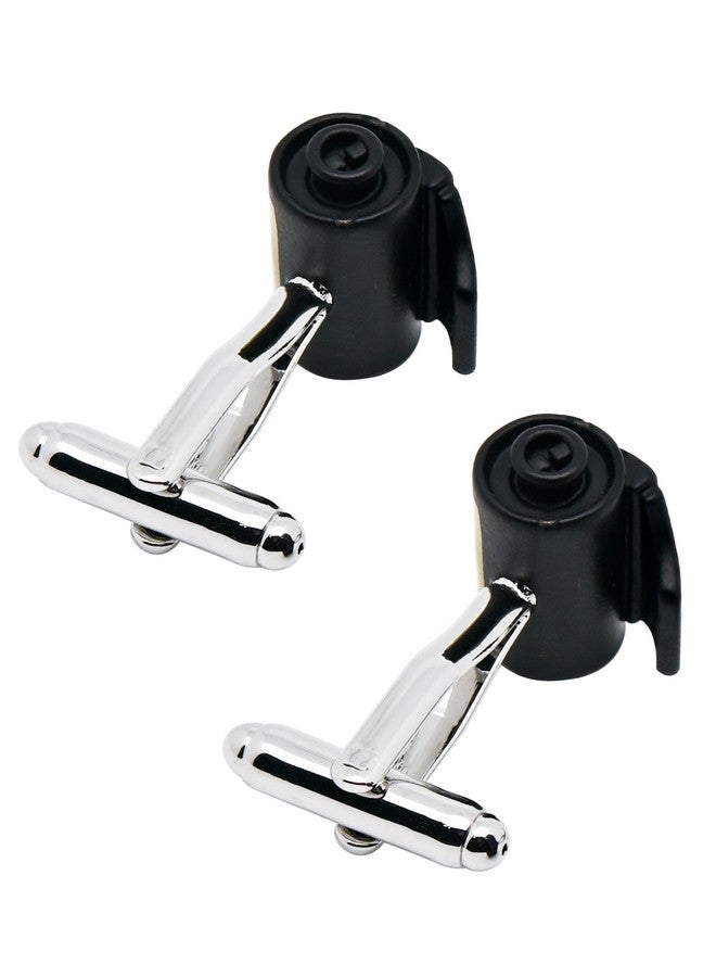 Jonwo Funny Camera Roll Film Cufflinks For Men Dress In Gift Case Unique Black Men'S Cufflinks Set For Wedding Party Birthday Anniversary Dress - Image 4