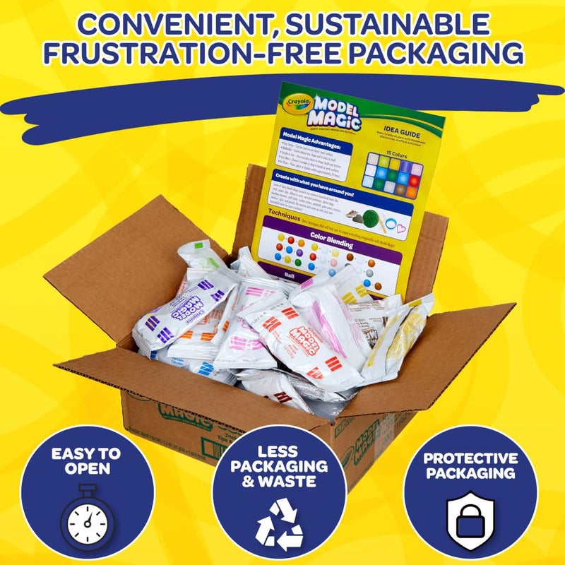 Crayola Model Magic (30pk), Bulk Modeling Clay Alternative, Air Dry, Kids Arts & Crafts, Classroom Supplies for Teachers, 15 Colors, 1oz - Image 2