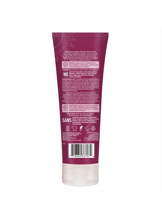 Desert Essence Red Raspberry Shampoo - 8 Fl Ounce - Gloss & Shine Enhancing - Strengthens Hair - Removes Everyday Pollutants - Vitamin A & C - Calcium - Magnesium - Image 3