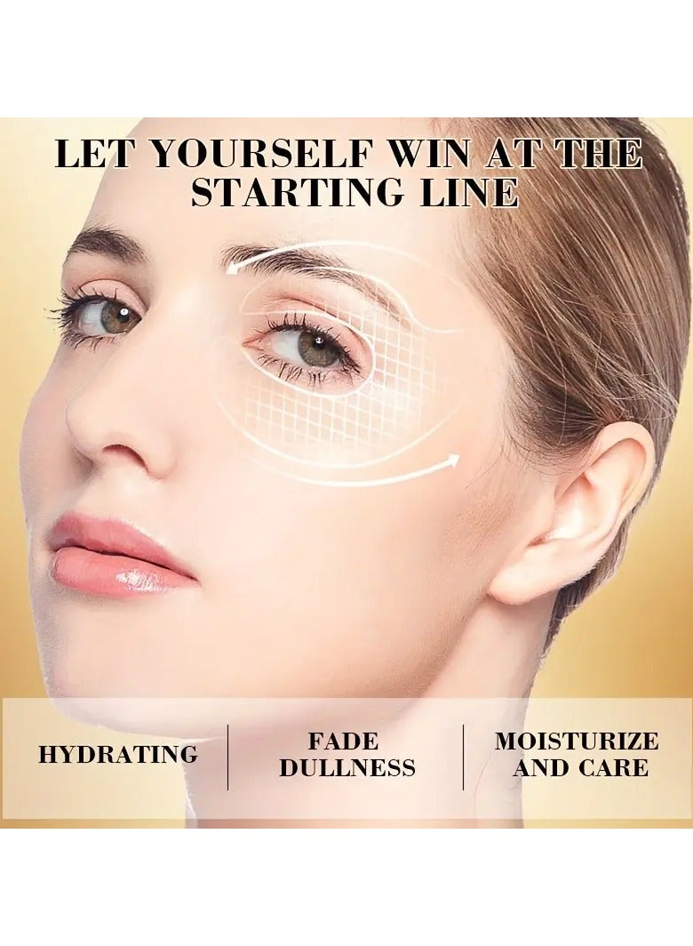 ROZINO Turmeric & Vitamin C Eye Cream, 50g, Retinol for Dark Circles, Lightweight, Non-Greasy, Hydrating & Moisturizing, Unscented, All Skin Types, Glycerin-Enriched, Compact Effect, for Oily Skin - Image 3