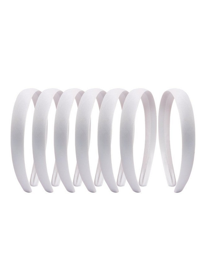 Candygirl 0.8 Inch Wide Satin Covered Headbands Diy Ribbon Headbands For Girls Women Craft - Image 1