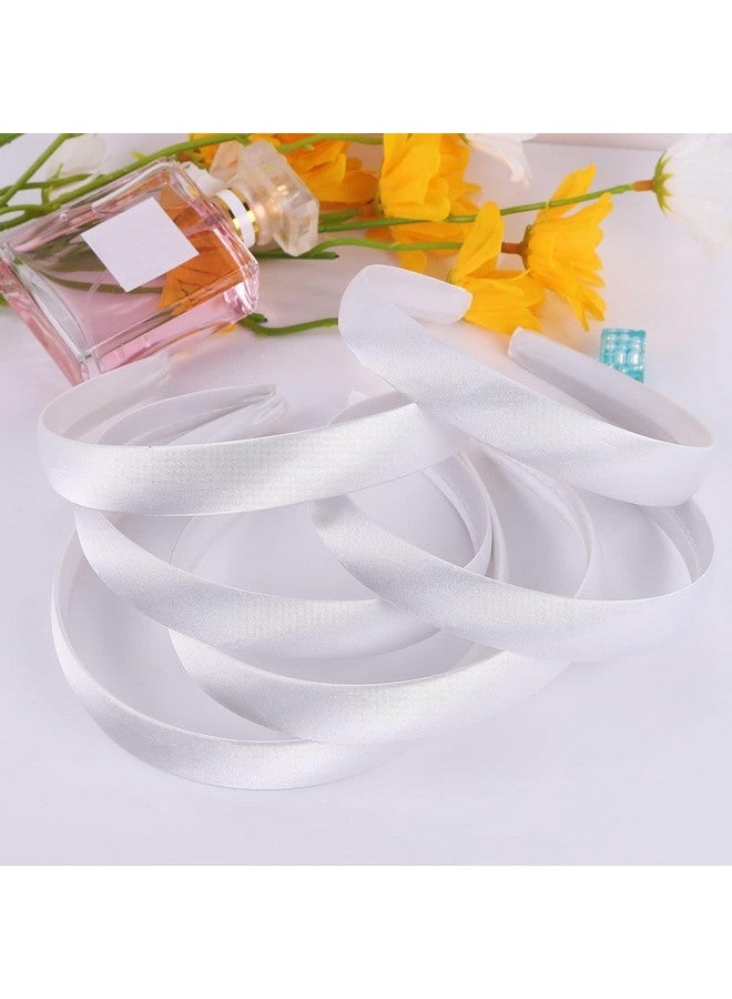 Candygirl 0.8 Inch Wide Satin Covered Headbands Diy Ribbon Headbands For Girls Women Craft - Image 3