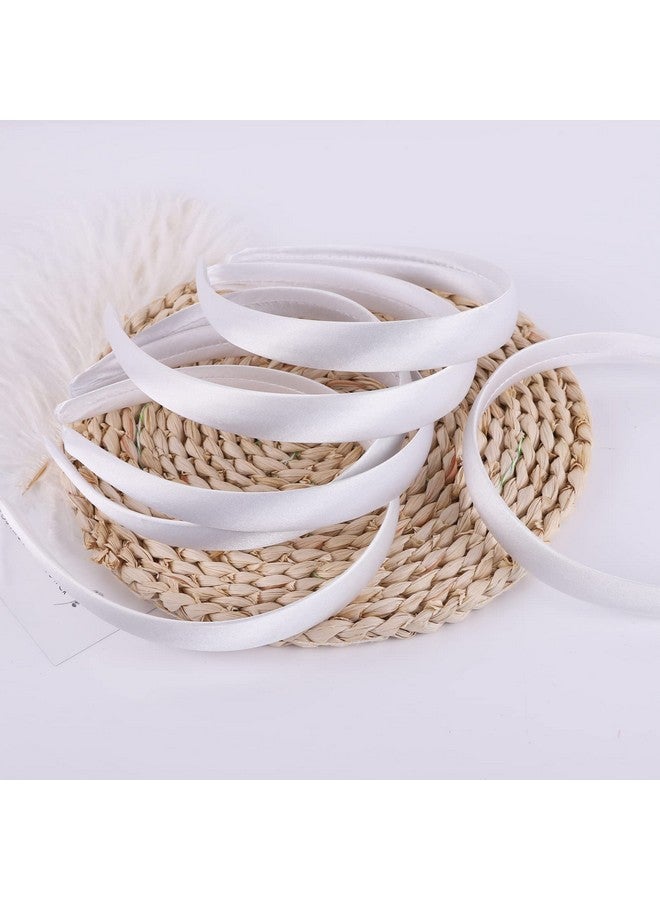 Candygirl 0.8 Inch Wide Satin Covered Headbands Diy Ribbon Headbands For Girls Women Craft - Image 2