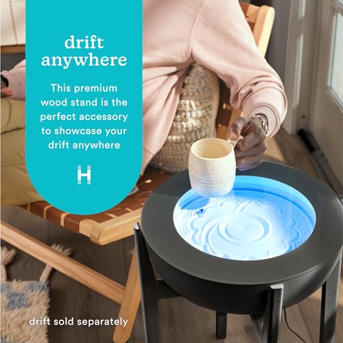 HoMedics Drift Sandscape Solid Wood Sand Table Stand 16 Compatible drift 16 ST300BK and ST300CE Black Walnut Stand Only Drift Sold Separately - Image 3