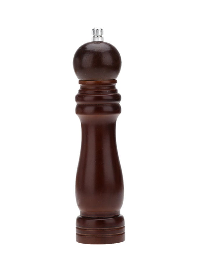 NIBEMINENT Manual Wooden Pepper Grinder Brown 1.85x8inch - Image 1