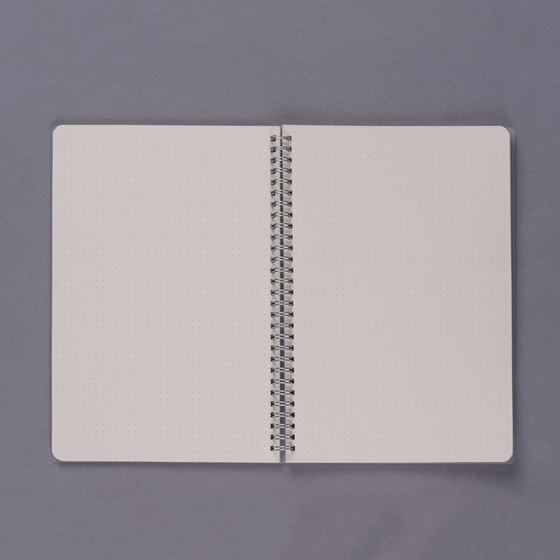 B5 Coil Notebook Spiral Notebooks with Elastic Band Dotted Pages Diary Journal Memo Office and School Supplies - Image 1