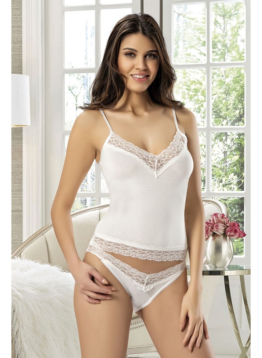 X Ses - Xses 940 Women's Athlete Panties Set-Ecru - Image 1