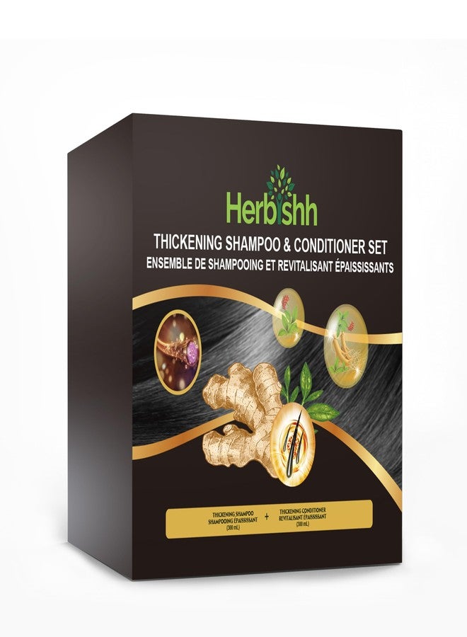 Herbishh Ginger Extract Thickening Shampoo and Hair Conditioner for Hair Thickening | Suitable for All Type Hair | Sulphates & Parabens Free - Image 3
