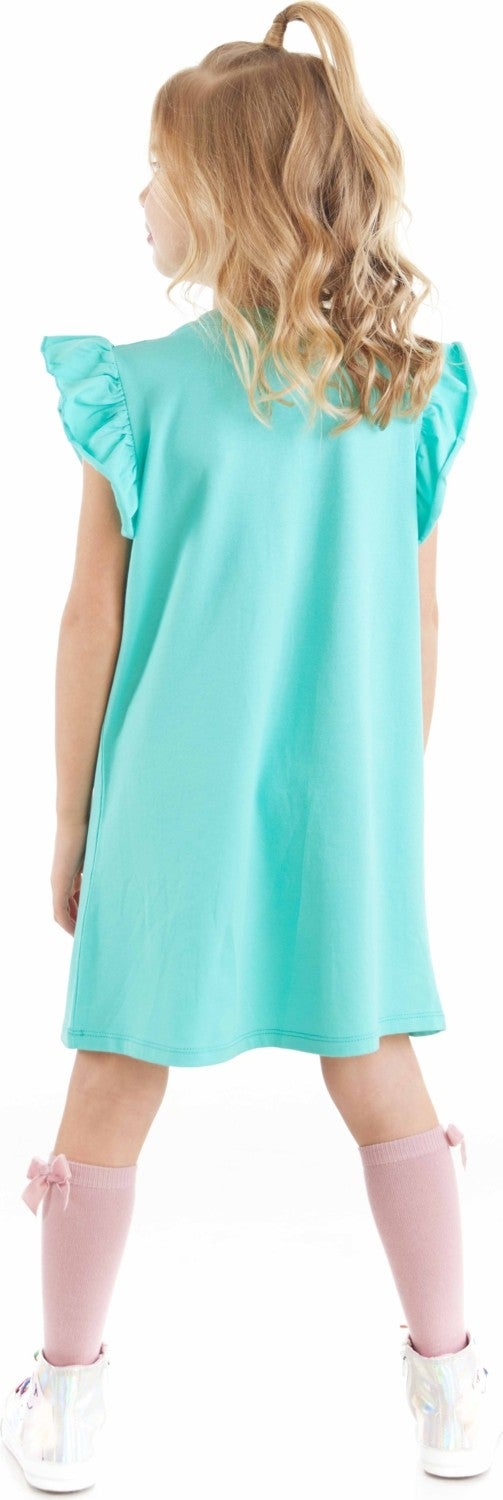 Denokids Turquoise Graphic T-Shirt Dress - Image 2