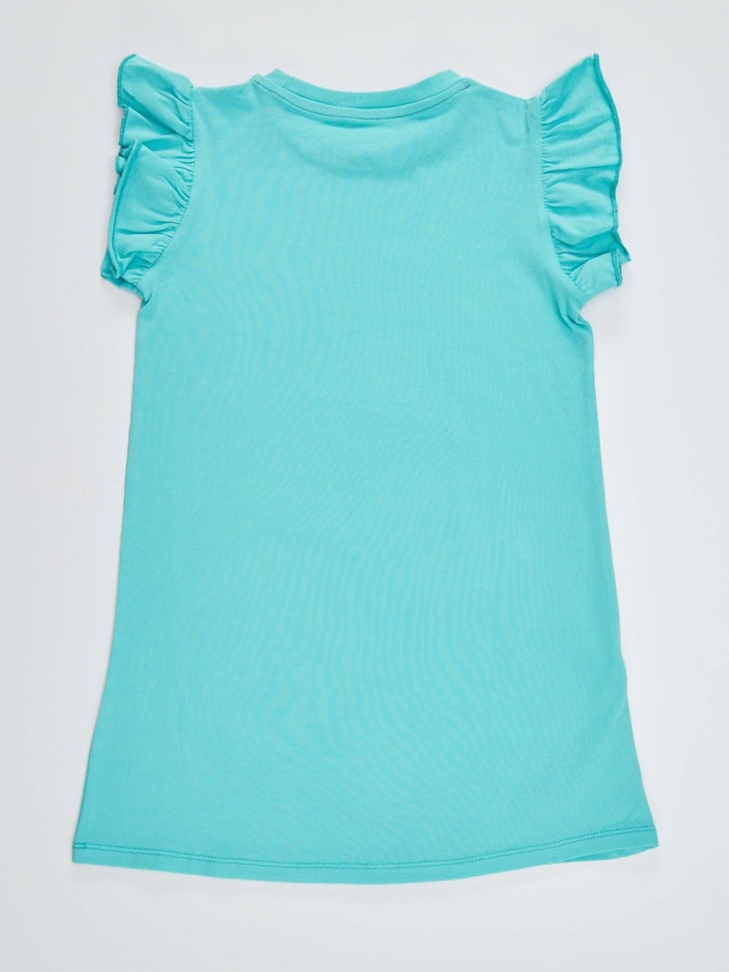 Denokids Turquoise Graphic T-Shirt Dress - Image 4