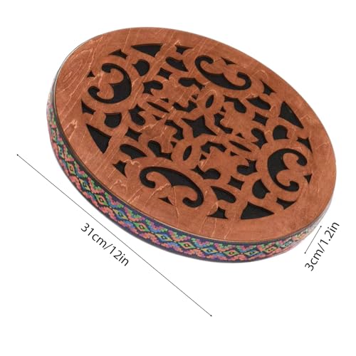 summvox 12 INCH Ocean Drum,Water Stream Drum,Rain Disk "Water-Fall",Sound Healing,Onomatopoeic Wooden Drum For Performance Accompaniment - Image 2