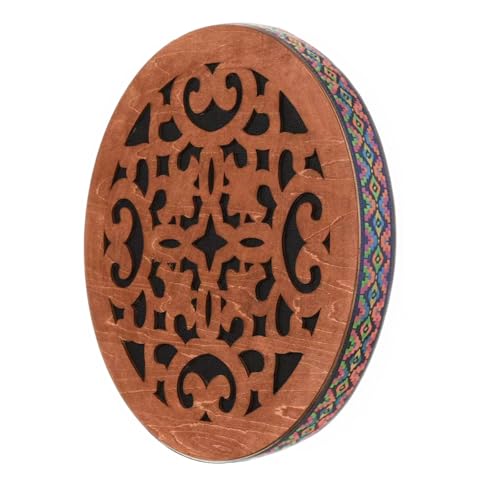 summvox 12 INCH Ocean Drum,Water Stream Drum,Rain Disk "Water-Fall",Sound Healing,Onomatopoeic Wooden Drum For Performance Accompaniment - Image 1