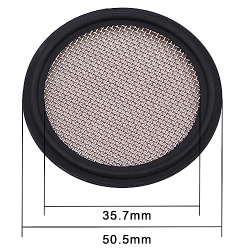 DERNORD 1.5" FKM Sanitary Gasket w/Stainless Screen - Tri Clamp Clover (20 Mesh) - Image 3