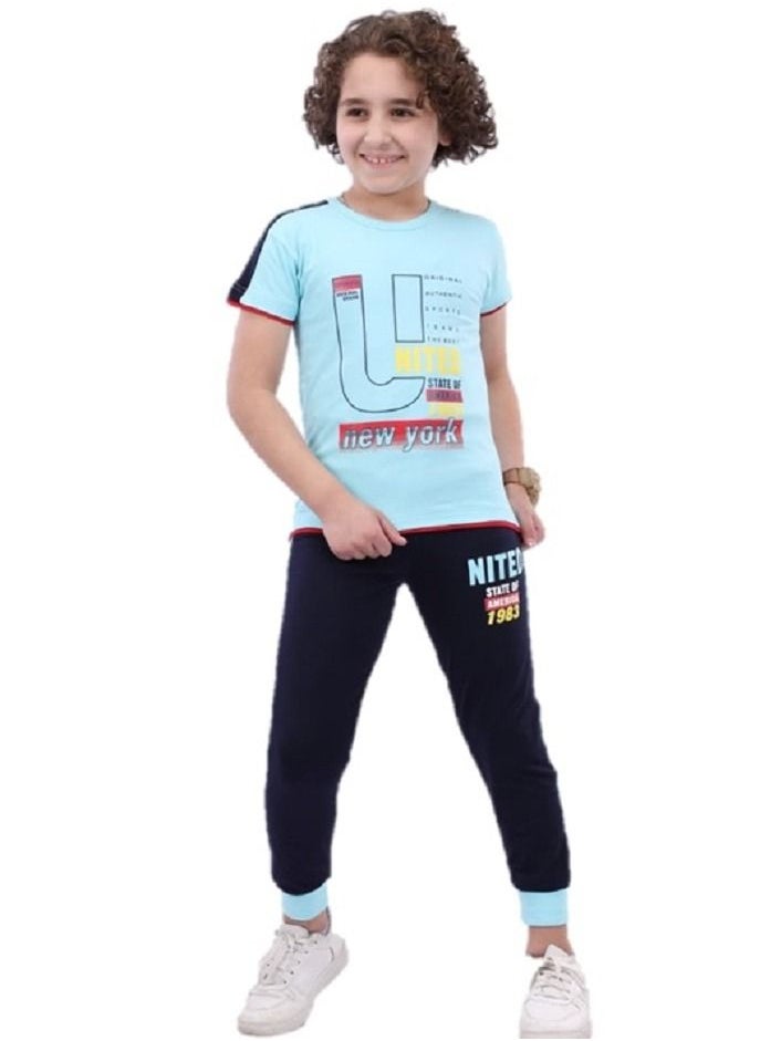 lecoo Cotton summer pajamas for boys - suitable for going out, clubbing and home  - Image 1