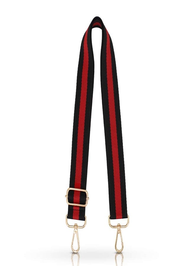 TANOSII Wide Purse Strap Adjustable Handbag Strap Replacement Shoulder Crossbody Strap Red Stripe, Red Stripe, Standard - Image 1