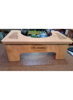 100% Professional choice Natural wood footstool for the base of the medical bathroom to prevent colon pain  - Image 4