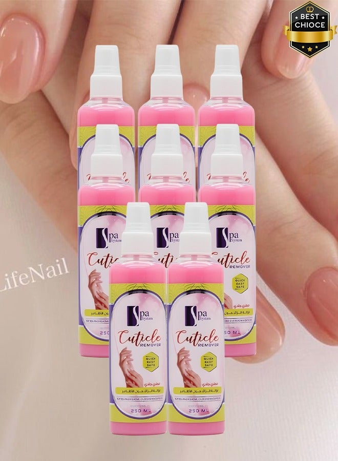 Spa System 8 Pieces Cuticle Remover Quick Easy And Safe 250ml - Image 1