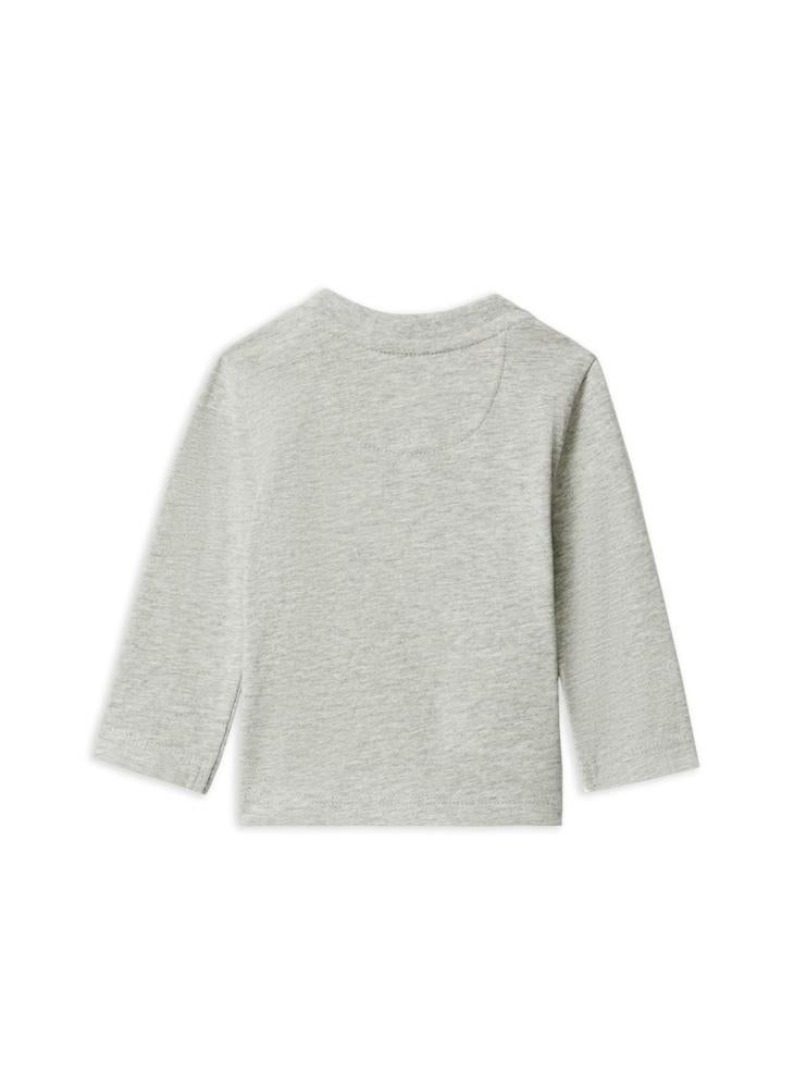 كالفن كلاين جينز تيشيرت أطفال برسومات بياقة دائرية - Image 2