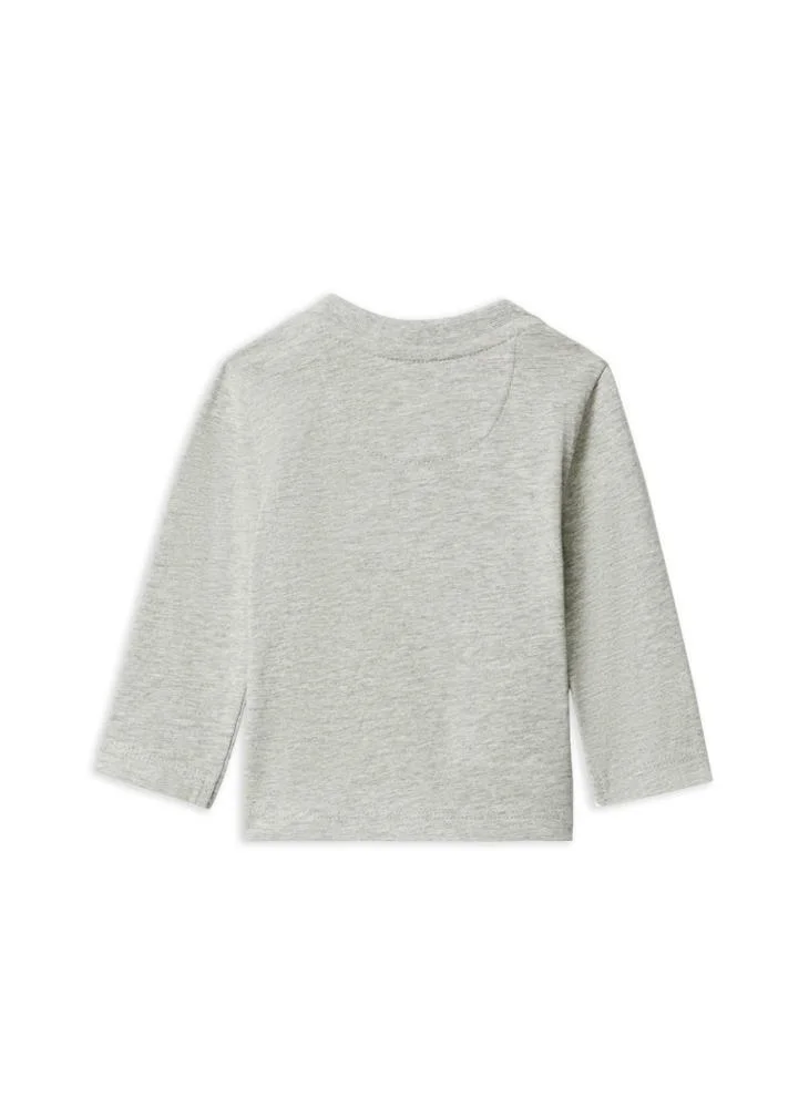 Calvin Klein Jeans Grey Infant Graphic Crew Neck T-Shirt  | Best Price UAE