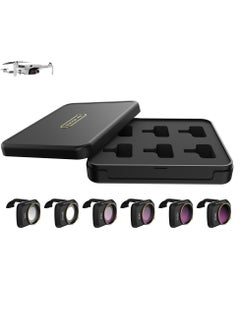KASTWAVE ND Filter Set for DJI Mavic Mini/Mini 2 / Mini SE Accessories 6 Piece Filter Set Multi-Coated Filter Camera Lens Drone Camera Lens Accessories (MCUV, CPL, ND4, ND8, ND16, ND32)  - Image 1
