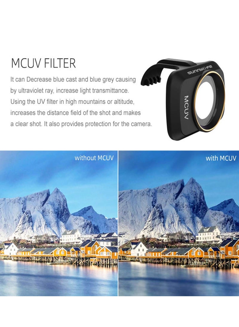 KASTWAVE ND Filter Set for DJI Mavic Mini/Mini 2 / Mini SE Accessories 6 Piece Filter Set Multi-Coated Filter Camera Lens Drone Camera Lens Accessories (MCUV, CPL, ND4, ND8, ND16, ND32)  - Image 5