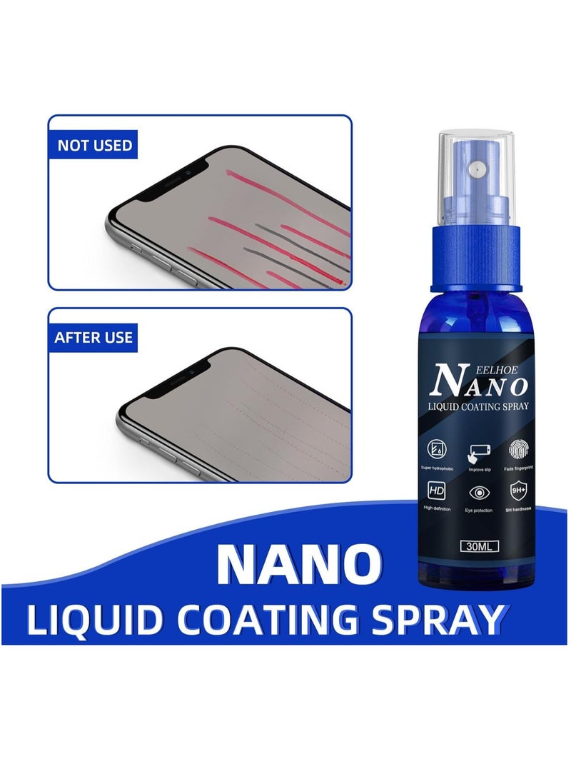 إيلهو بخاخ طلاء الزجاج السائل الممتاز للشاشات المحمولة - حماية متقدمة مقاومة للماء والزيت 30 مل - Image 2