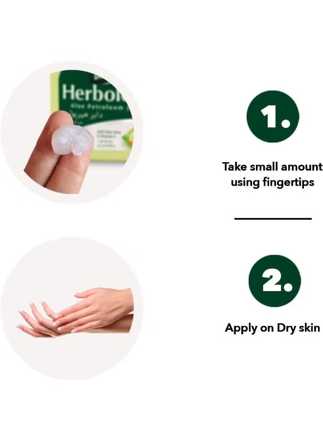 Dabur Herbolene Aloe Deep Moisturizing Jelly For Dry And Rough Skin 425+115ml - Image 2