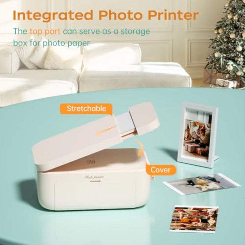 Photo Printer with 20 Sheets Photo Paper, New Version, Upgraded - Image 5