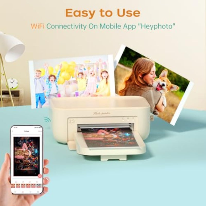Photo Printer with 20 Sheets Photo Paper, New Version, Upgraded - Image 3