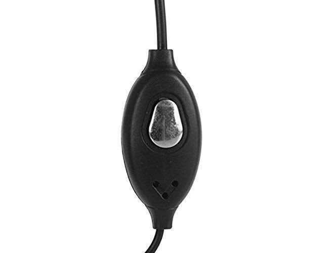 RENMAX سماعة أذن سلكية EP-01 فوق الأذن مع ميكروفون 2-دبوس نوع K جاك صوت 2.5 مم و 3.5 مم للراديو، عبوة واحدة - Image 3